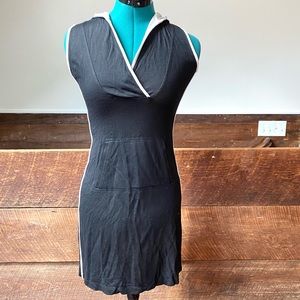 Vintage Y2K Hooded Witchy Dress with White Piping & Spice Girls Vibes